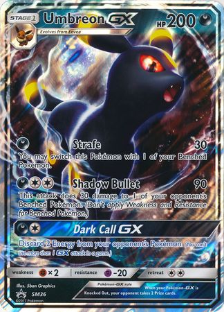 Umbreon GX (SM36) (Tarjeta Jumbo) [Sol y Luna: Black Star Promos] 