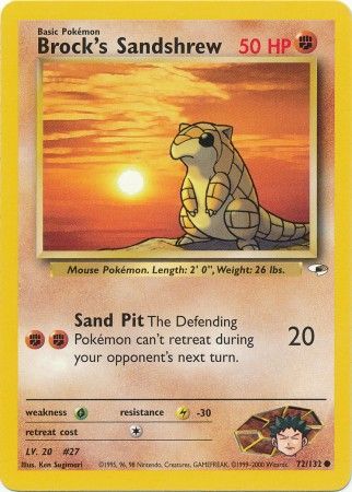 Sandshrew de Brock (72/132) [Gym Heroes] 