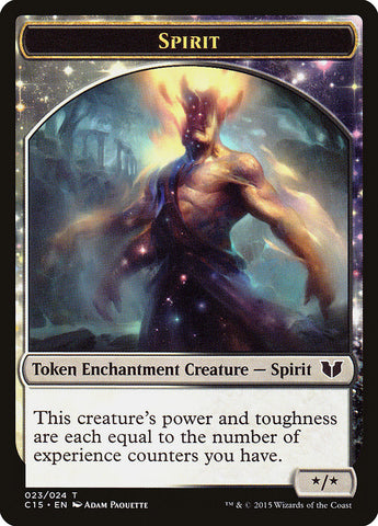 Spirit (023) // Jeton chat double face [Commander 2015 Tokens] 