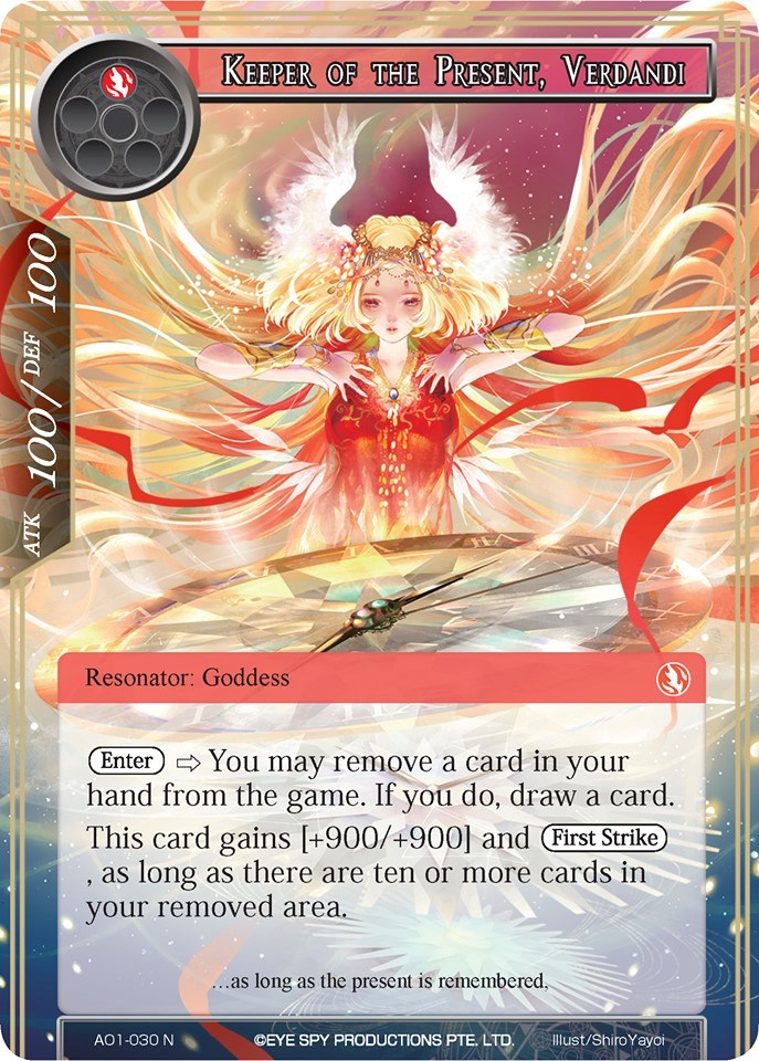 Keeper of the Present, Verdandi (AO1-030) [Alice Origin]