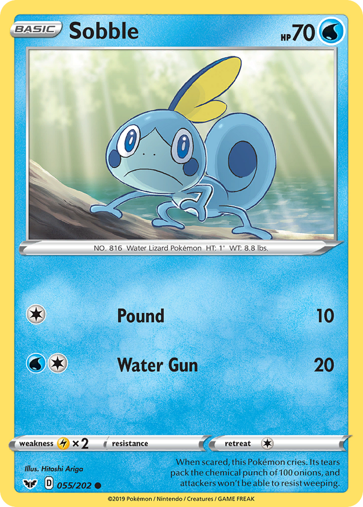 Sobble (55/202) [Épée et bouclier : ensemble de base] 