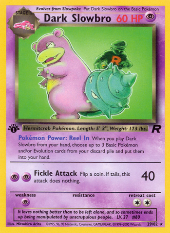 Dark Slowbro (29/82) [Team Rocket 1.ª edición]