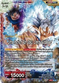 Son Goku // Ultra Instinct Son Goku, Limits Surpassed (Universal Onslaught) [BT9-100]