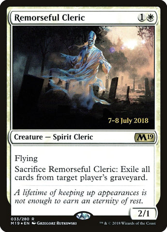 Remorseful Cleric  (Prerelease) [Core Set 2019 Prerelease Promos]