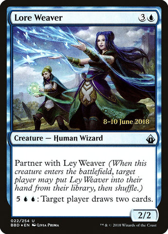 Lore Weaver  (Prerelease) [Battlebond Prerelease Promos]