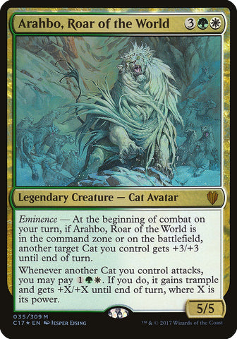 Arahbo, Roar of the World (Commander 2017) [Commander 2017 Oversized]