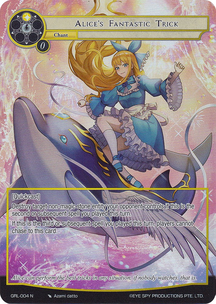 Alice's Fantastic Trick (Full Art) (GRL-004) [Game of Gods: Reloaded]