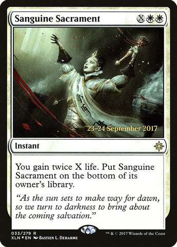 Sanguine Sacrament  (Prerelease) [Ixalan Prerelease Promos]