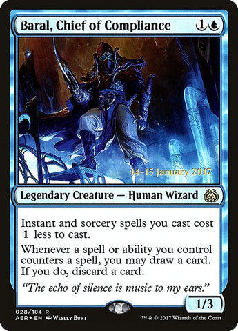 Baral, chef de la conformité (Avant-première) [Aether Revolt Prerelease Promos] 