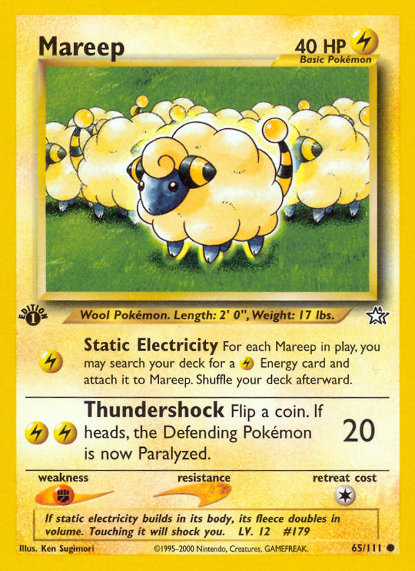 Mareep (65/111) [Neo Genesis 1ère édition] 