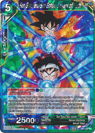 Son Goku et Son Gohan, Saiyans de la Terre [DB1-091] 