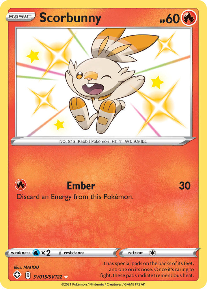 Scorbunny (SV015/SV122) [Espada y escudo: Destinos resplandecientes] 