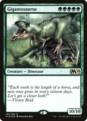 Gigantosaurus  (Prerelease) [Core Set 2019 Prerelease Promos]