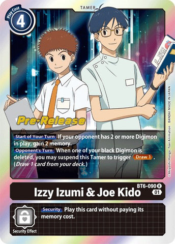 Izzy Izumi & Joe Kido [BT6-090] [Double Diamond Pre-Release Cards]