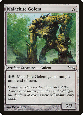 Golem Malachite [Mirrodin] 