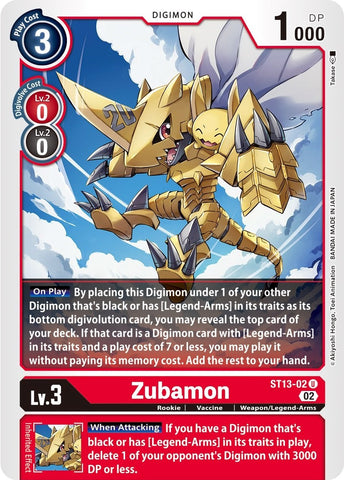 Zubamon [ST13-02] [Starter Deck: Ragnaloardmon]