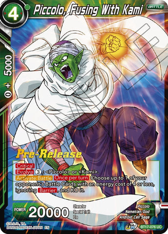 Piccolo, Fusing With Kami (BT17-076) [Ultimate Squad Prerelease Promos]