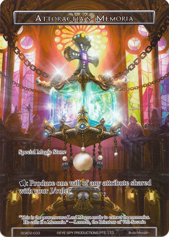 Attoractia's Memoria (Full Art) (SDAO2-033) [Alice Origin II Starter Deck]