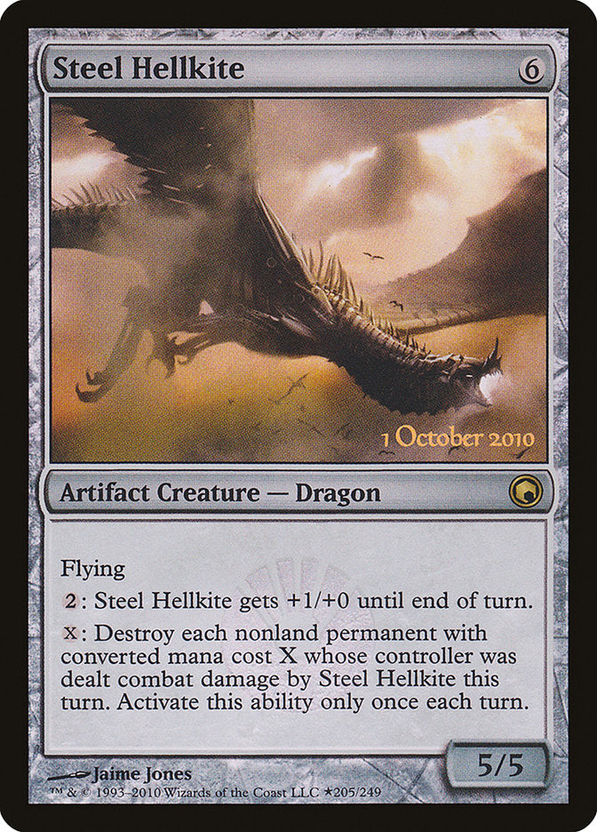 Steel Hellkite (Prelanzamiento) [Scars of Mirrodin Prerelease Promos] 