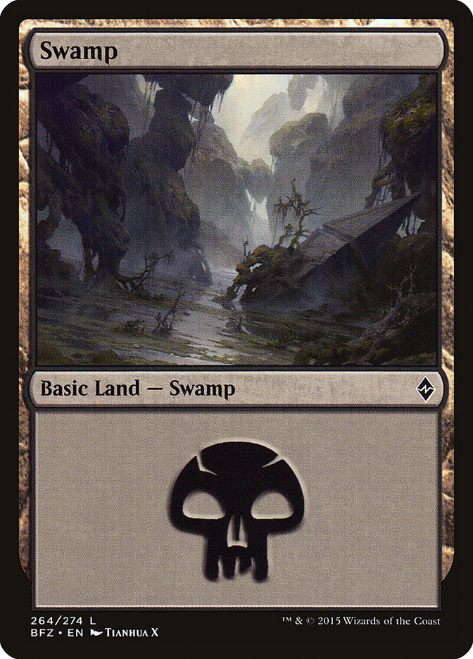 Swamp (#264a) [Battle for Zendikar]