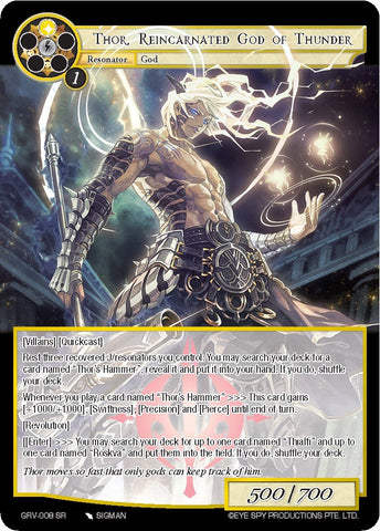 Thor, Reincarnated God of Thunder (GRV-008) [Game of Gods: Revolution]