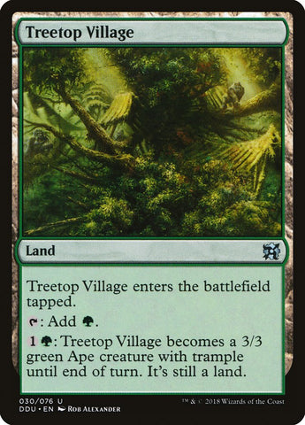 Treetop Village [Duel Decks: Elfos vs. Inventores] 