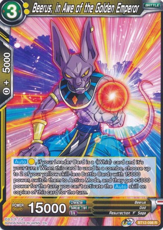 Beerus, in Awe of the Golden Emperor [BT12-098]