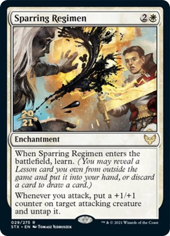 Sparring Regimen [Strixhaven: School of Mages Prerelease Promos]