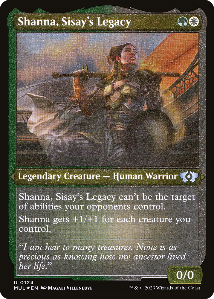 Shanna, Sisay's Legacy (Foil Etched) [Multiverse Legends]