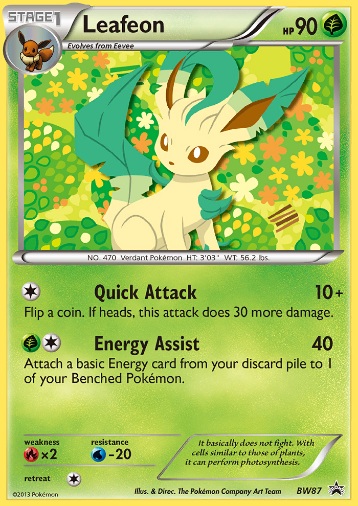 Leafeon (BW87) [Blanco y negro: Black Star Promos] 