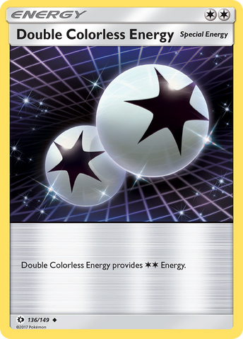 Double énergie incolore (136/149) [Soleil et Lune : Ensemble de base] 