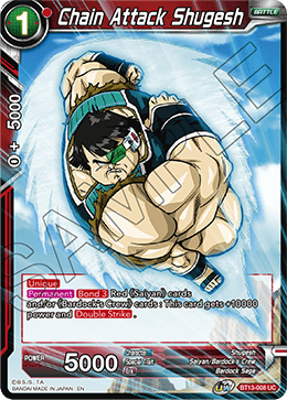 Chain Attack Shugesh (Uncommon) [BT13-008]