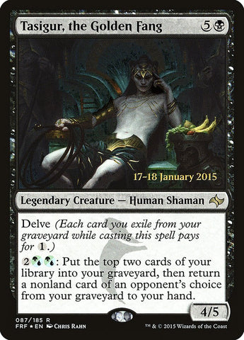 Tasigur, the Golden Fang  (Prerelease) [Fate Reforged Prerelease Promos]