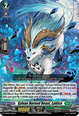 Sylvan Horned Beast, Lattice (D-SD04/002EN) [Megumi Okura: Sylvan King]