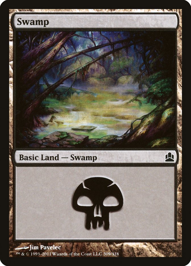 Swamp (#309) [Commander 2011]