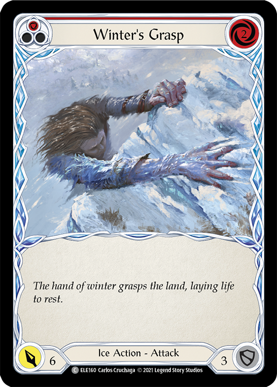 Winter's Grasp (Rouge) [ELE160] 1ère édition Rainbow Foil 