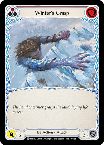 Winter's Grasp (Rouge) [ELE160] 1ère édition Rainbow Foil 