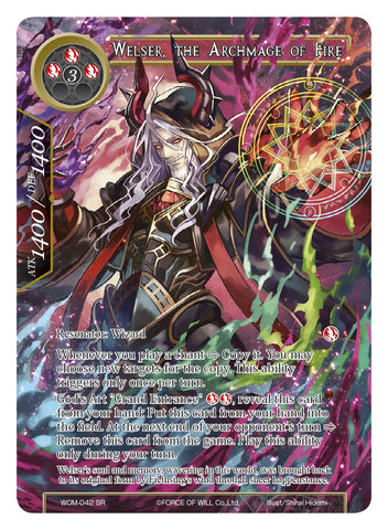 Welser, the Archmage of Fire (Full Art) (WOM-042) [Winds of the Ominous Moon]