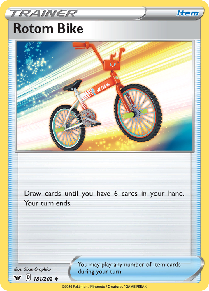 Rotom Bike (181/202) [Espada y escudo: Conjunto básico] 