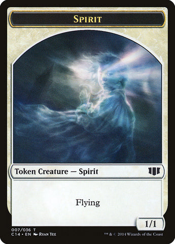 Soldier // Spirit Double-sided Token [Commander 2014 Tokens]