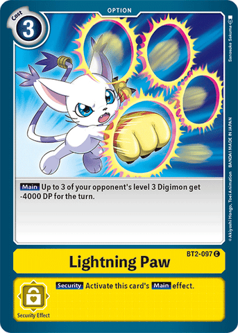 Lightning Paw [BT2-097] [Lanzamiento de refuerzo Ver.1.5]