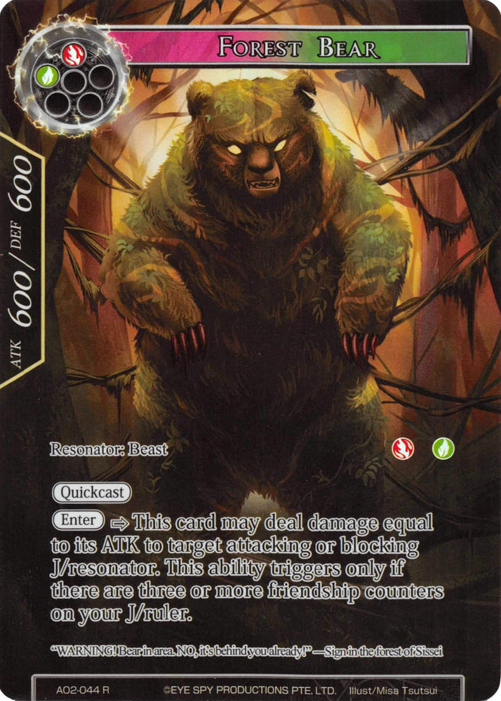 Forest Bear (Full Art) (AO2-044) [Alice Origin II]