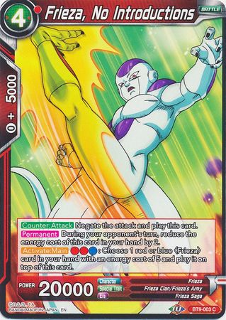 Frieza, No Introductions [BT9-003]