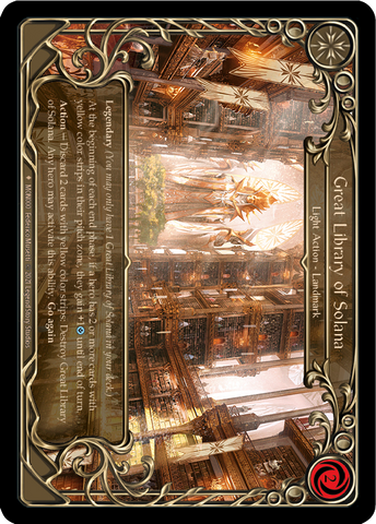 Great Library of Solana [MON000-CF] 1st Edition Cold Foil