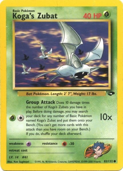 Zubat de Koga (83/132) [Défi Gym] 