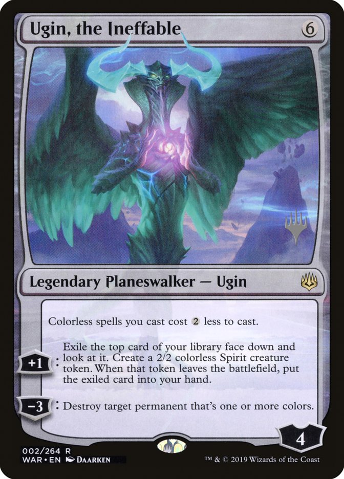 Ugin, l'Ineffable (Pack Promo) [Promos War of the Spark] 