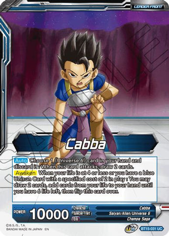 Cabba // SS Cabba, Proud Volley (BT15-031) [Promociones de presentación de Saiyan Showdown] 