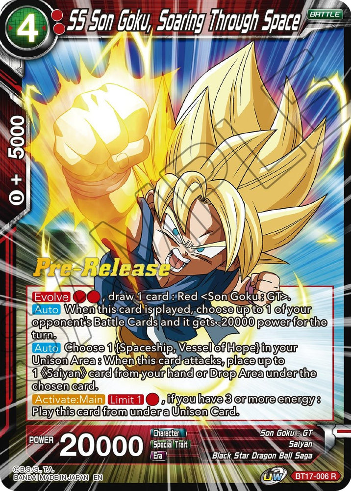 SS Son Goku, Soaring Through Space (BT17-006) [Ultimate Squad Prerelease Promos]