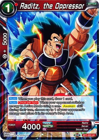 Raditz, l'oppresseur [BT7-003] 