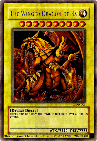 El dragón alado de Ra [DOD-001] Prismatic Secret Rare 
